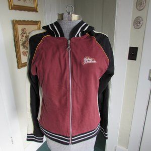 HARLEY DAVIDSON Black/Burgundy Full Zip Hoodie